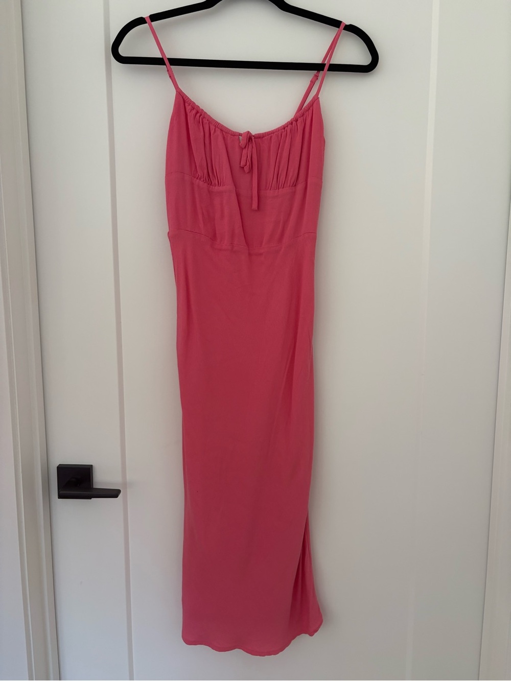 Wilfred Coral Pink Slip Maxi Dress with Tie